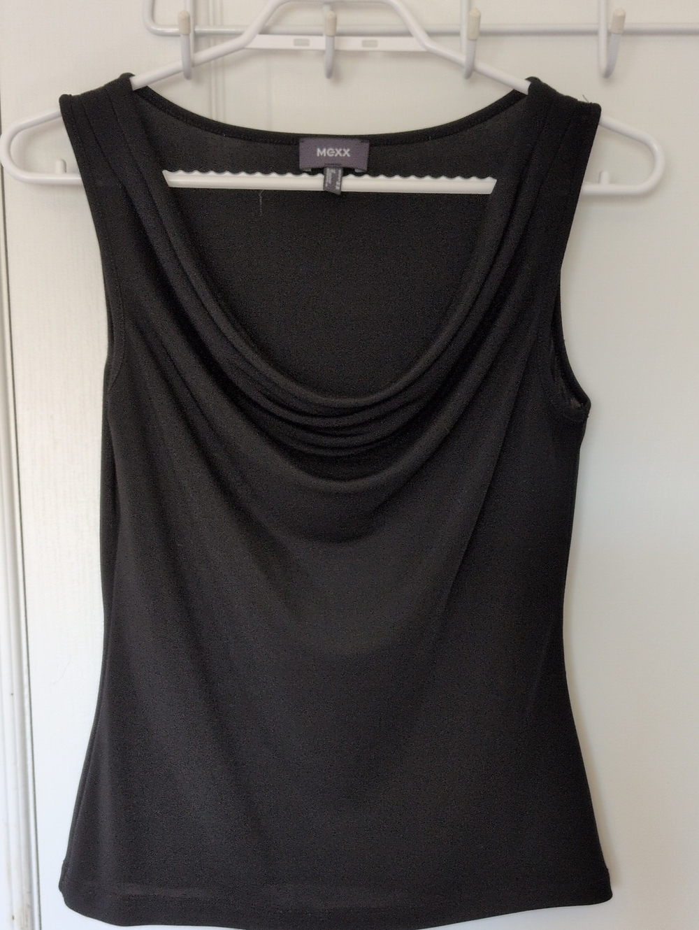 Mexx Black Sleeveless Cowl Neck Tank